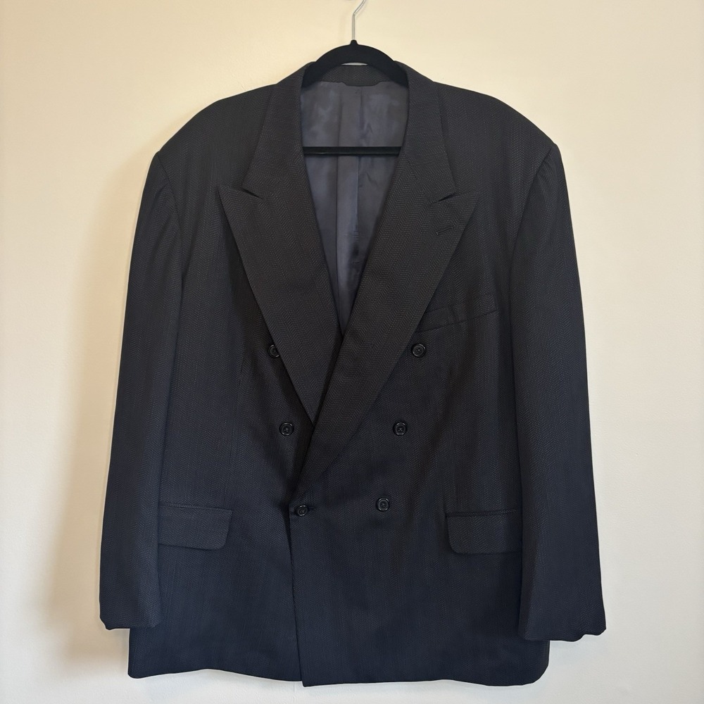 Men's VTG Givenchy Monsieur Pure Wool Sport Coat Blazer Suit Jacket 44R
